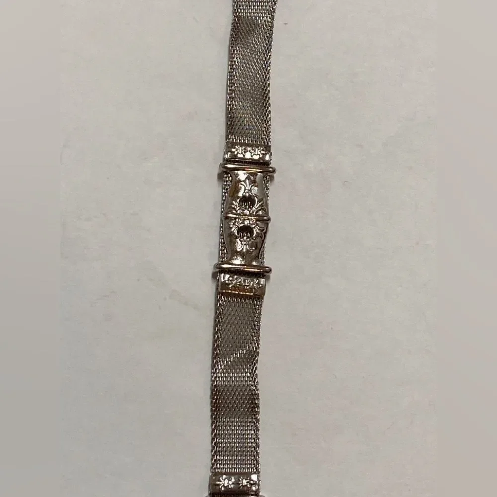 VTG, Silver Mesh Heavy Weight CC-14 5A Chic Silver Women's Belt